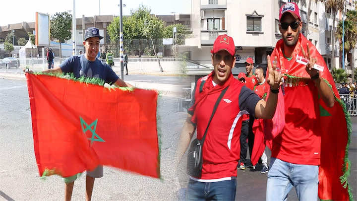 الجماهير تحج إلى "دونور" لمساندة الأسود والأعلام الحمراء تتعالى في البيضاء -فيديو