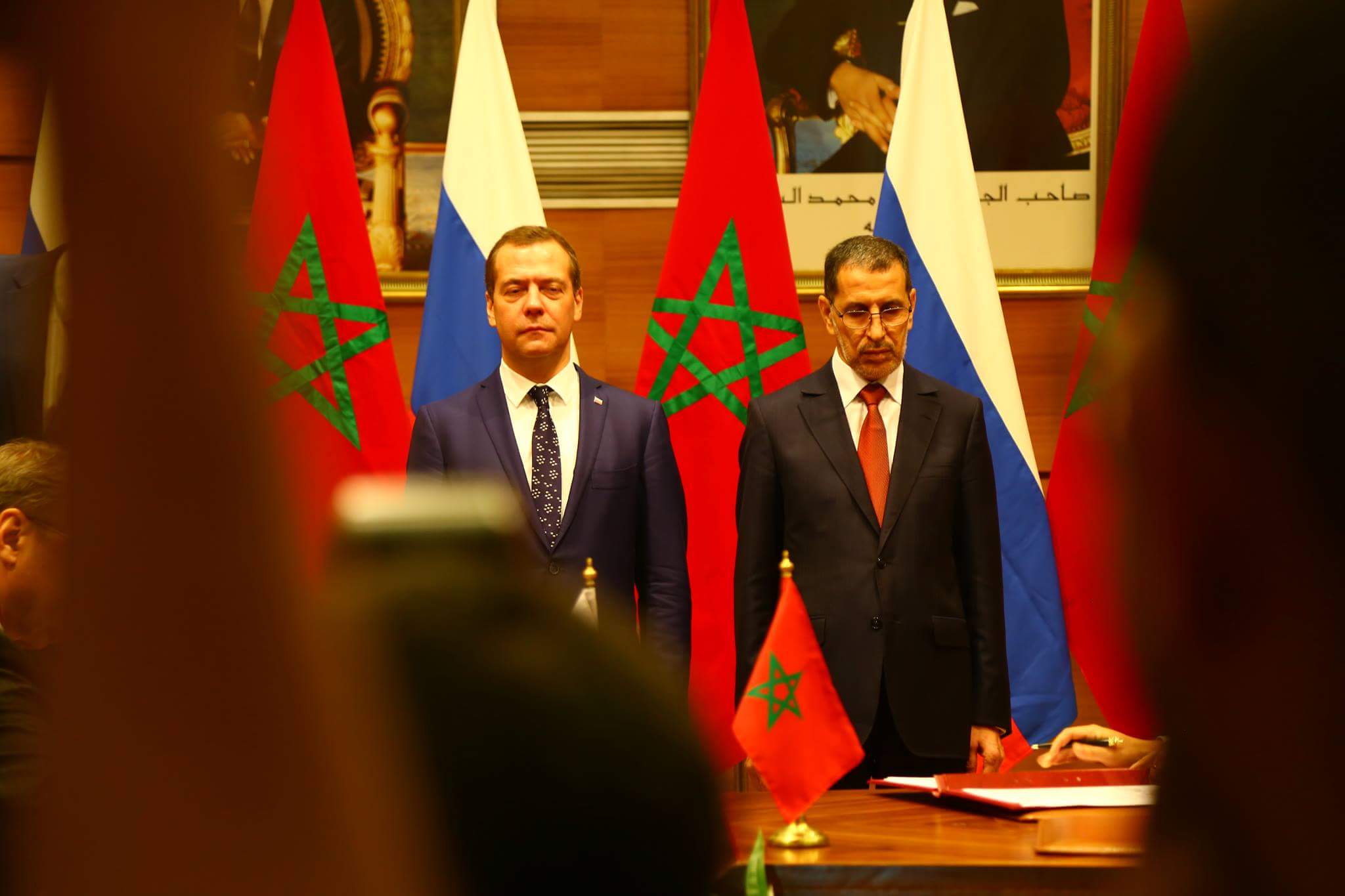 الملك يقيم مأدبة غذاء على شرف رئيس وزراء روسيا