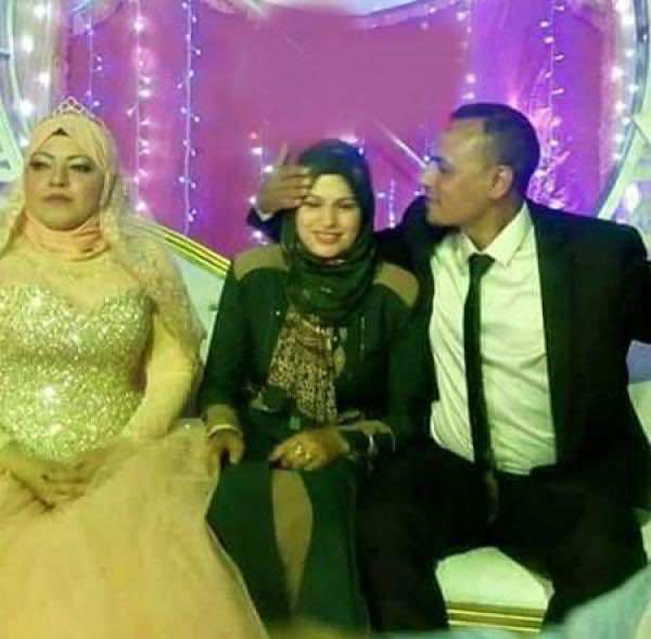 مثير..زوجة تشارك زوجها في حفل زفافه- صورة