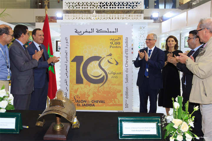 بريد المغرب يحتفي بالدورة العاشرة لمعرض الفرس بالجديدة ويصدر طابعا بريديا تخليدا للمناسبة