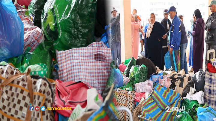 عائلات السجناء تحتج أمام سجن عكاشة بعد منع القفة -فيديو