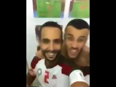 فرحة هستيرية داخل مستودع الملابس بعد التأهل للمونديال- فيديو