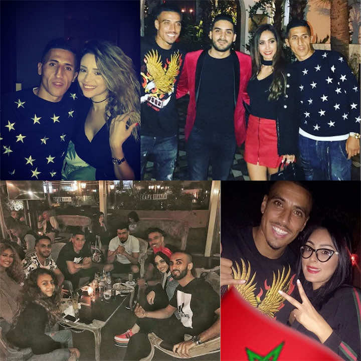 نجما المنتخب في لقاء مع مشهورات مغربيات - صور