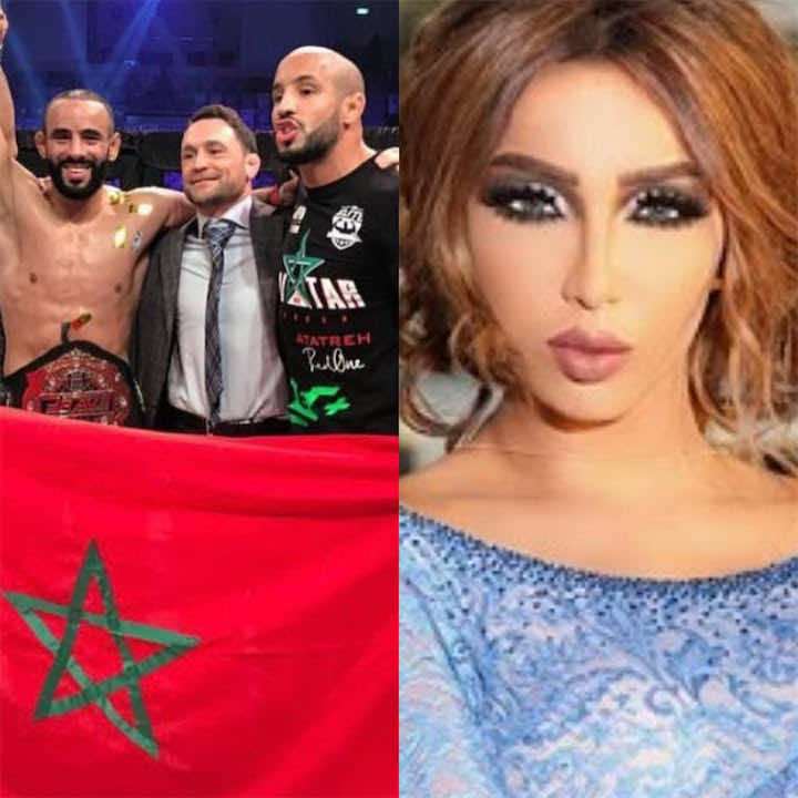 باطمة تهنئ زعيتر بعد رفعه راية المغرب في البحرين - صورة