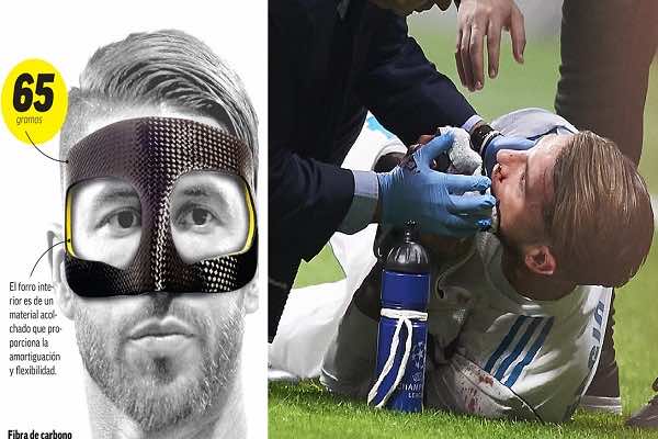 قائد الميرينغي يعود إلى الملاعب بقناع فورمولا 1