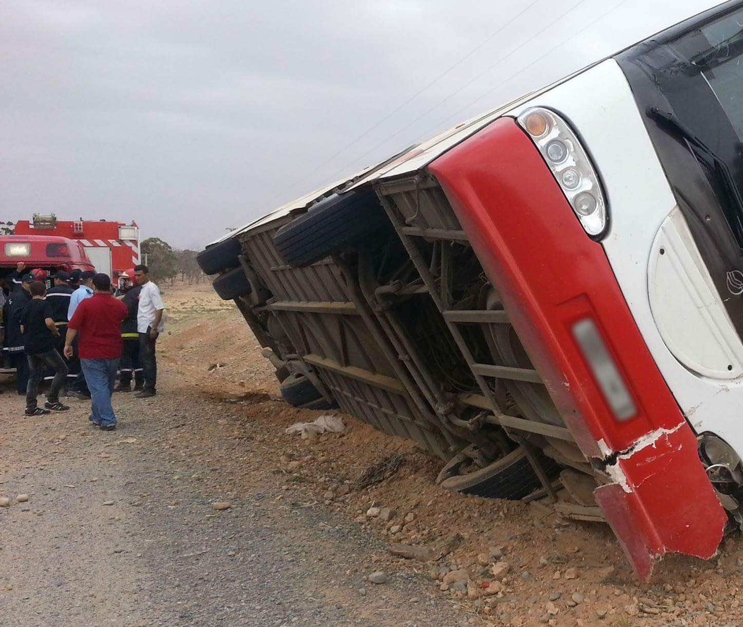 عاجل.. حافلة أولمبيك آسفي تتعرض لحادث سير خطير .. وهذه حصيلة الإصابات