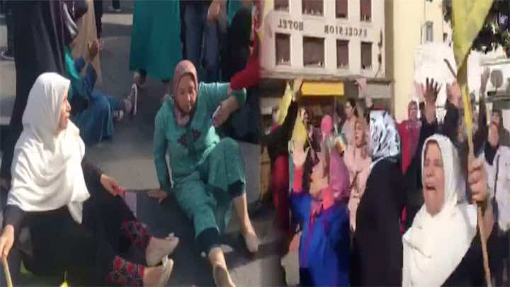مكناس على فوهة "بركان".. 600 عاملة في الشارع!-فيديو