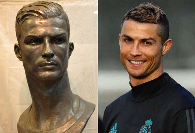 ريال مدريد يكشف تمثالا جديدا لرونالدو - صور