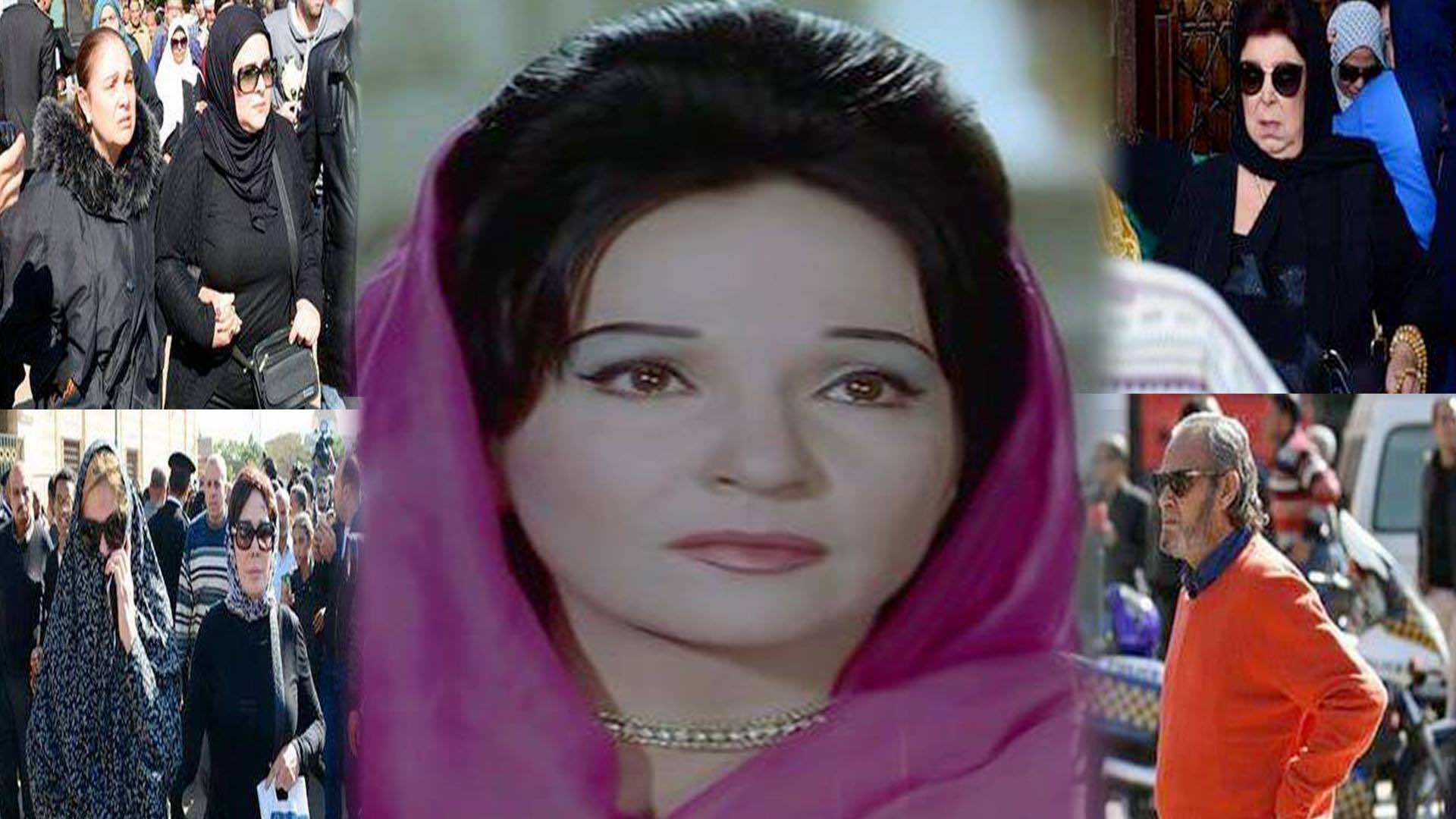 زوجة السيسي ومشاهير مصر يشيعون الراحلة شادية-صور