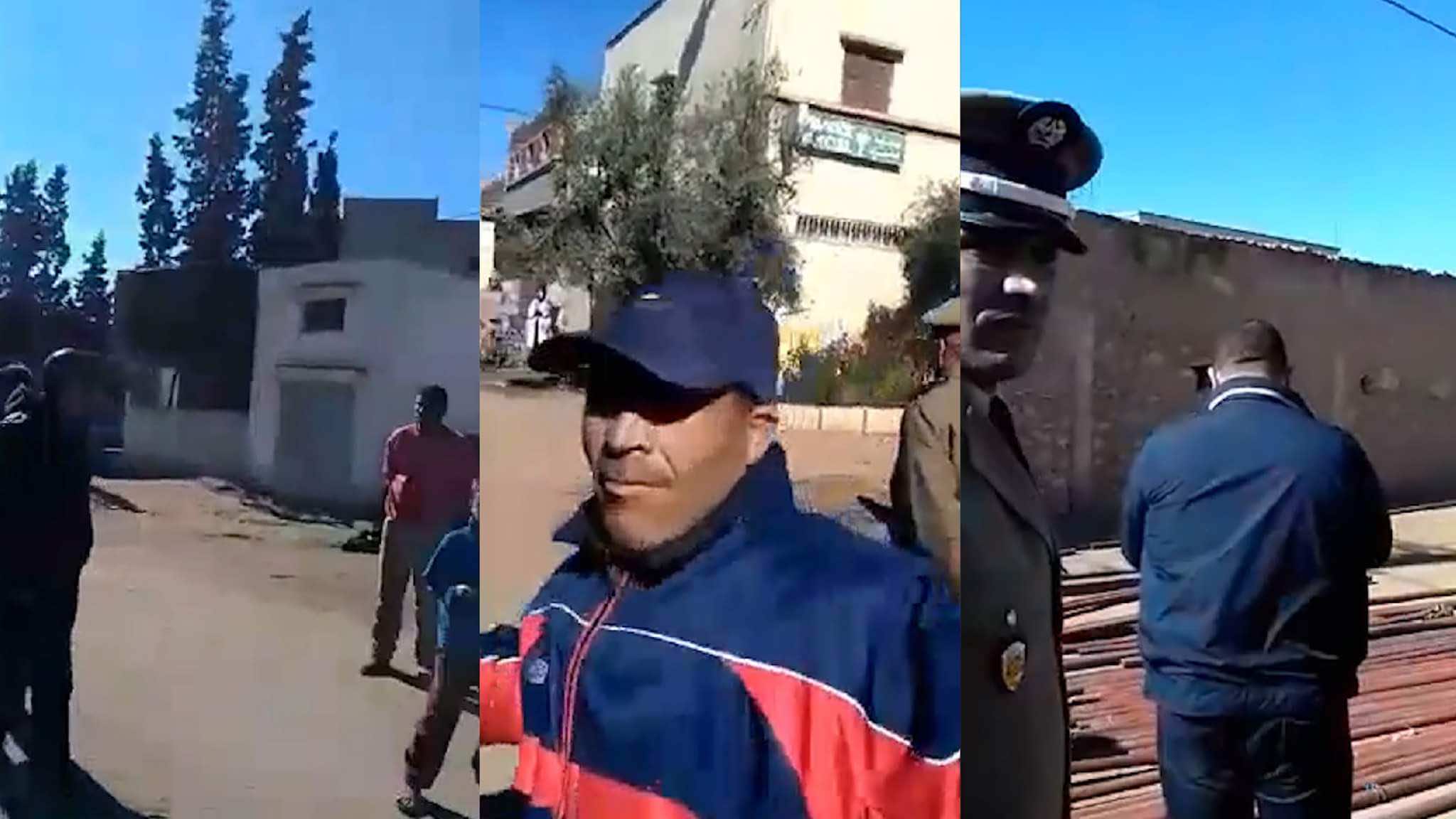عون سلطة يصفع مواطنا أثناء تدخل لمنع احتفال بالمولد النبوي -فيديو