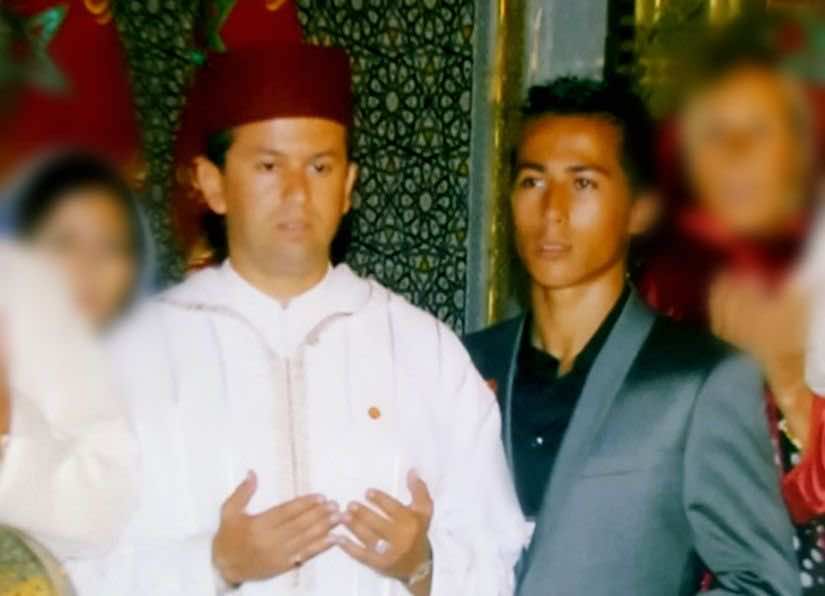 صورة نادرة للسرحاني والسباعي داخل ضريح محمد الخامس