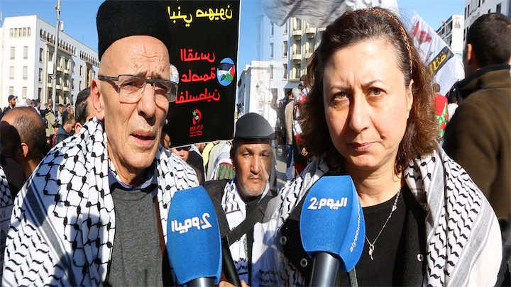 مناهضة "الصهيونية" تجمع يهودا وفلسطينيين في مسيرة الرباط -فيديو-