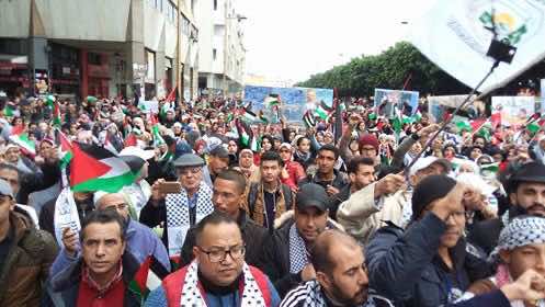 القدس توحد أطياف الشعب المغربي في مسيرة حاشدة في الرباط - فيديو