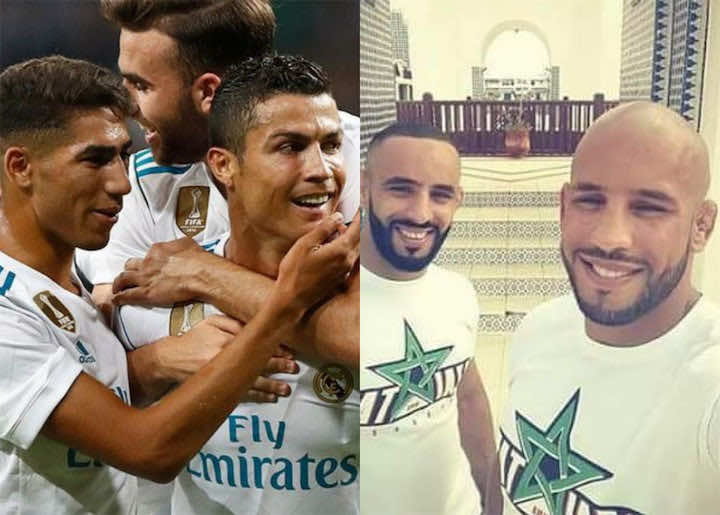 الشقيقان زعيتر يقضيان أمسية خاصة مع رونالدو وحكيمي-صورة