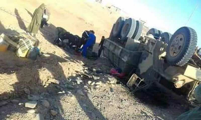 وفاة جنديين وجرح 9 في انقلاب شاحنة بالرشيدية