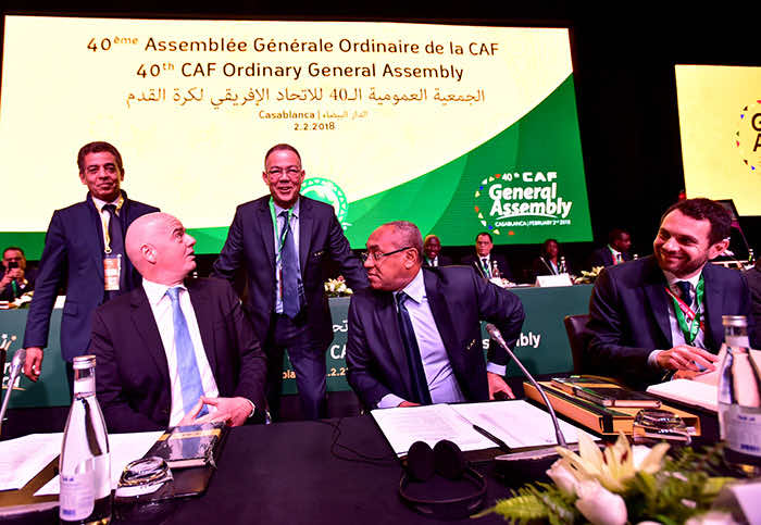 إنفانتينو ورئيس الـ"كاف" يحلان اليوم بالمغرب والـ"فيفا" يبث في"مونديال" 2030 بمراكش - صورة