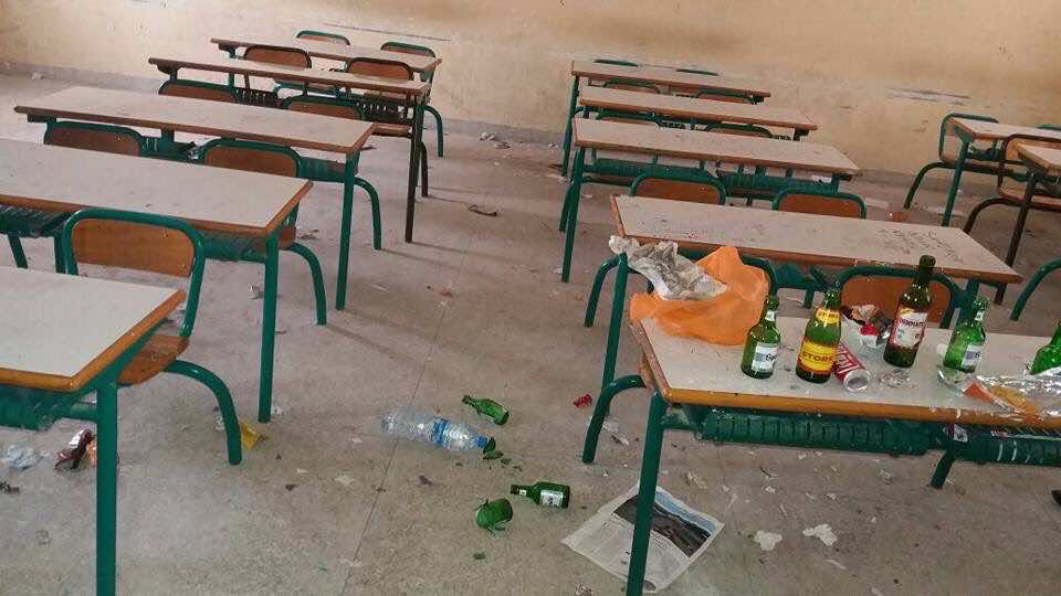قنينات خمر فوق طاولة بثانوية المغرب!- فيديو
