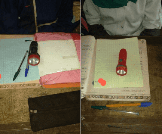 بسبب الظلام...تلاميذ يستعينون بـ"المصابيح"للوصول إلى أقسامهم