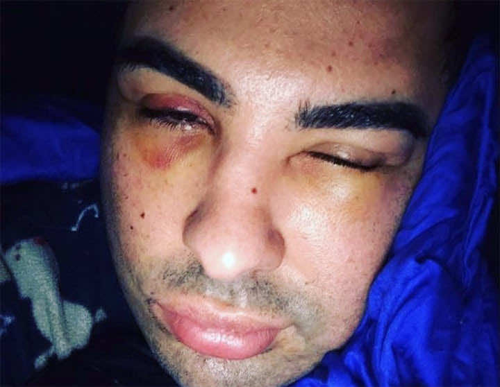 مجهولون يعتدون على "دوك صمد" بعيادته-صورة