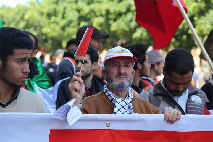 أصوات المغاربة تتعالى من الرباط "لا لاغتصاب القدس"..مسيرة الذكرى 70 للنكبة تنطلق - صور