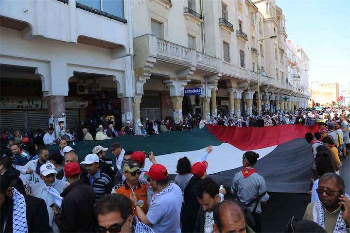 العدل والاحسان: لم تتم دعوتنا لمسيرة فلسطين...والعلمي:هذا كذب!