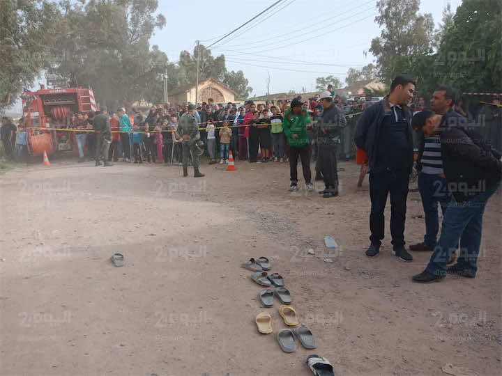 عاجل...فاجعة في ليلة رمضان..مقتل طفلين وجرح آخرين في حادث انهيار بحي عسكري في وجدة- صور