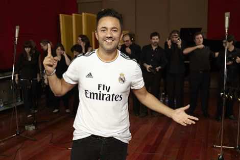 RedOne يحتفل مع رونالدو وريال مدريد بدوري الأبطال - صورة