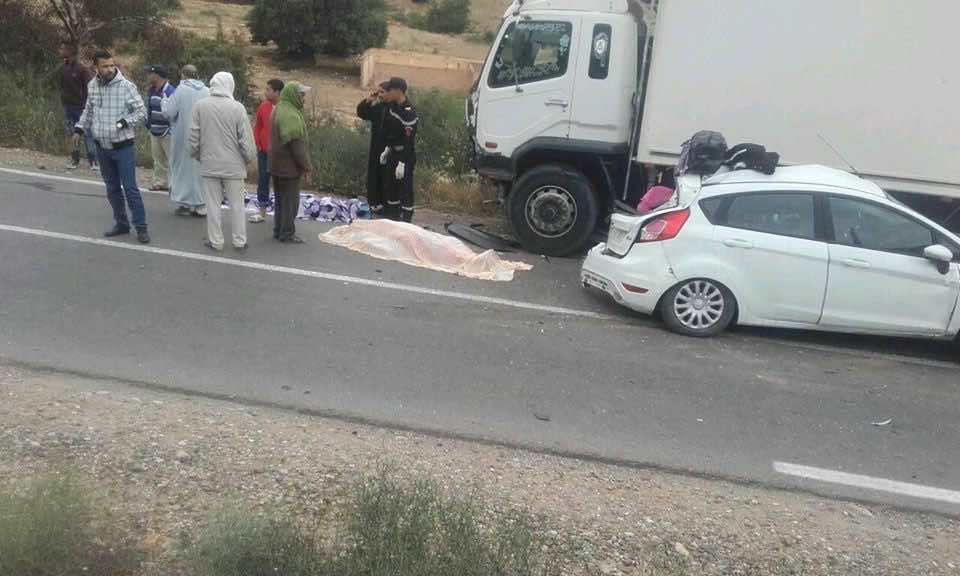 دقائق قبل أذان المغرب.. وفاة سيدة وشابين في حادث مؤلم بمنعرجات الاخصاص