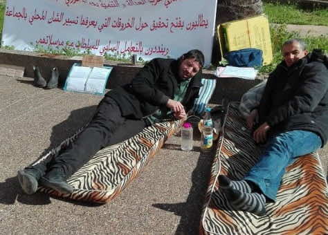 تطورات اعتصام مستشاري " البيجيدي" في الحاجب.. الملف على طاولة لفتيت والعثماني
