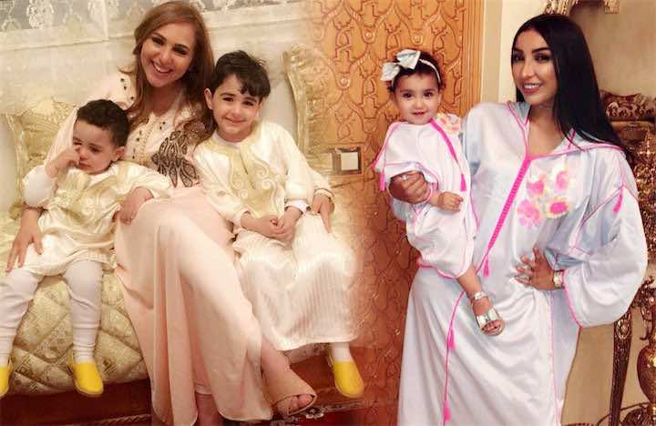 هكذا احتفل المشاهير المغاربة بأبنائهم في ليلة القدر