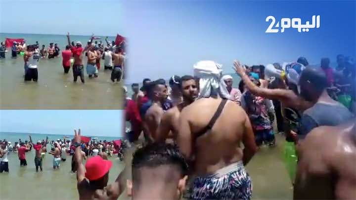 احتجاجات وسط البحر في السعيدية: "يا ملك الفقراء كلاونا الشفارا..ما نشفر ما نبيع حشيش باغي خبز باش نعيش"- فيديو