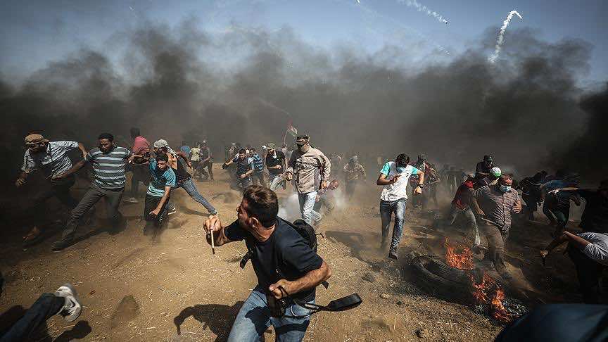 134 إصابة في اعتداءات اسرائيلية على فلسطينيين قرب حدود غزة