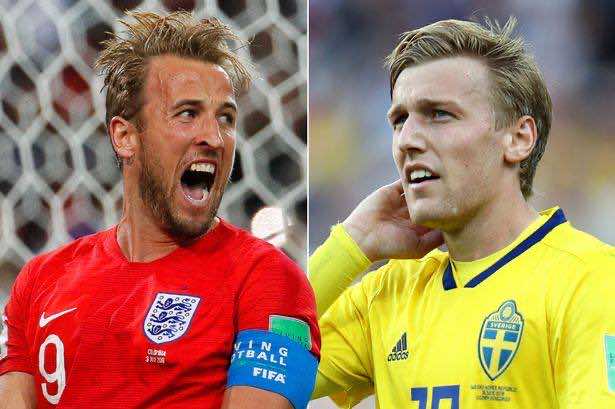 كأس العالم روسيا2018.. التشكيلة الرسمية لإنجلترا والسويد