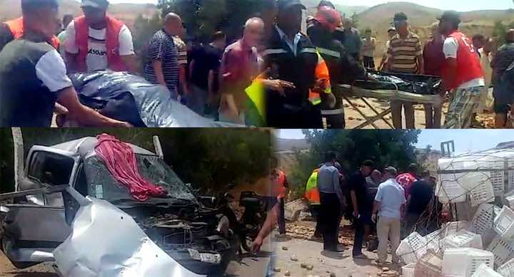 عاجل..بعد أقل من أسبوع عن مقتل أسرة كاملة في حادث...وفاة 3 أشخاص في "طريق الموت" بالشرق-صور