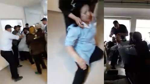 فوضى واعتداء على العاملين بقسم الإنعاش بالجديدة - فيديو