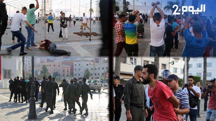 الأمن يفرق وقفات بالناظور تطالب بإطلاق سراح "أبناء الريف"  ـ فيديو وصور ـ