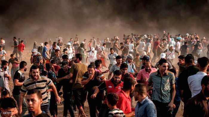 إصابة عشرات الفلسطينيين في احتجاجات "العودة"