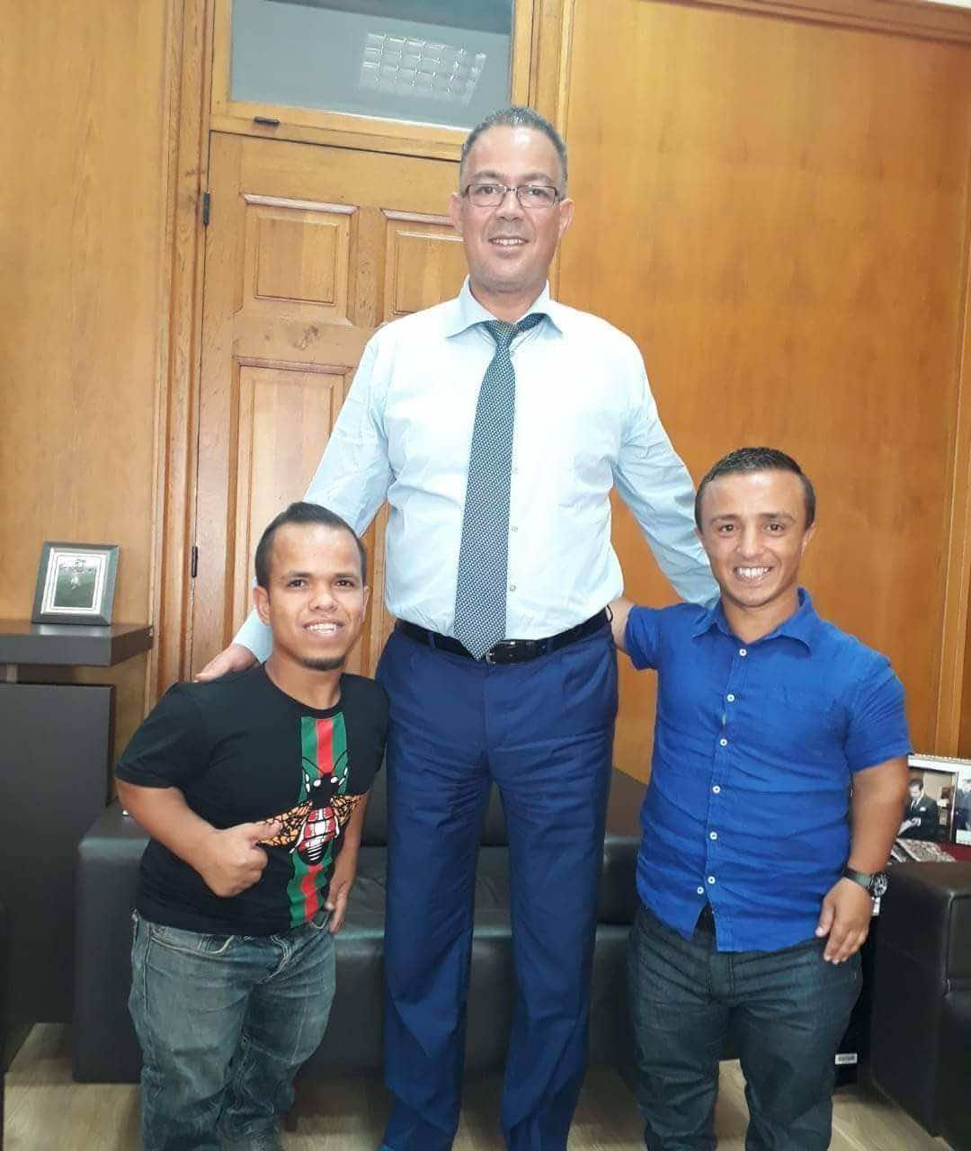 بعد توجيه نداء لتقديم الدعم ..لقجع يستقبل منتخب قصار  القامة المشارك في"كوبا أمريكا"
