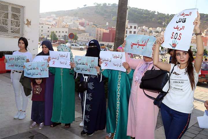 أهل الريف يخرجون للشارع حليقي الشعر: انقذونا من السرطان نريد مراكز العلاج ـفيديو وصور ـ