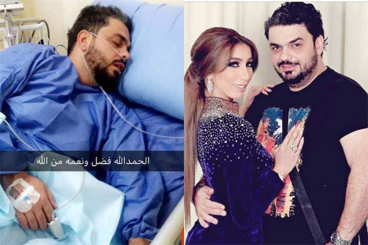 زوج دنيا باطمة يرقد في المستشفى-صور