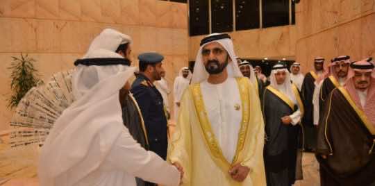 محمد بن راشد يصل إلى الرياض  - صور