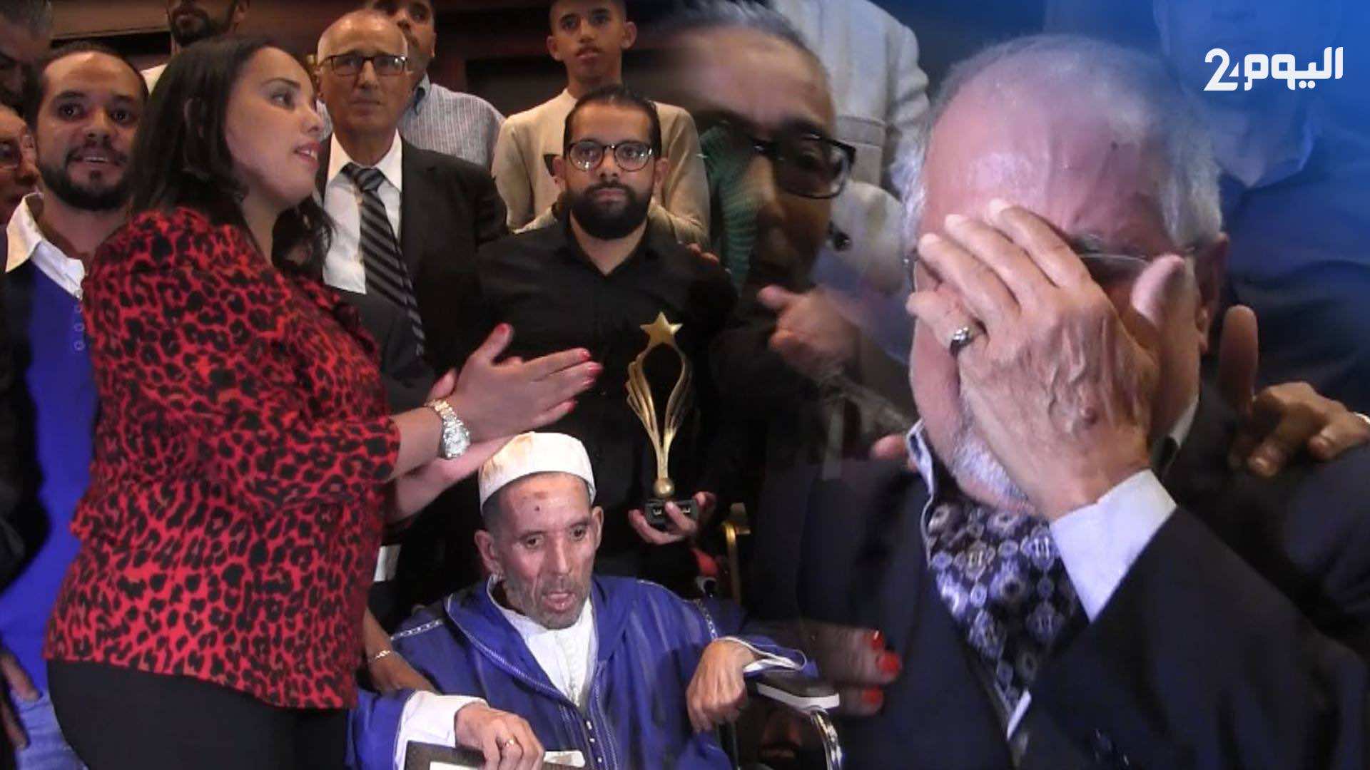 تكريم الصعري في "ليلة نجوم الشاشة".. حالته الصحية الصعبة أبكت بنموسى - فيديو