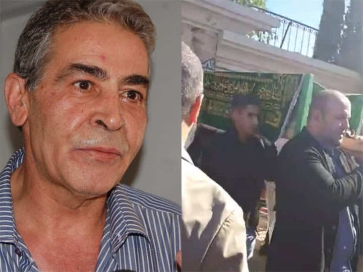 تشييع جثمان ميمون الوجدي..حزن عائلي وغياب تام للفنانين والمشاهير