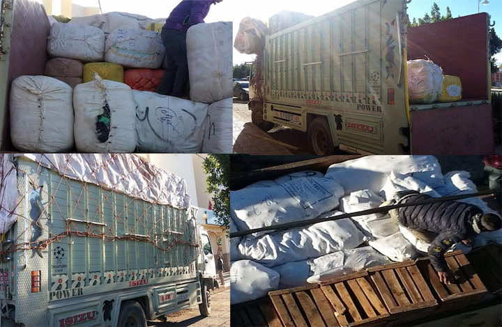 زايو.. حجز الأطنان من الملابس والأحذية المهربة من مليلية ـ صور ـ