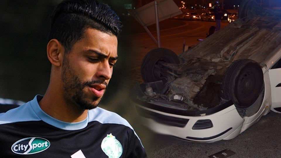 عاجل.. مجهولون يتسببون في حادثة سير خطيرة لبنحليب بالطريق السيار واللاعب ينقل للمستشفى