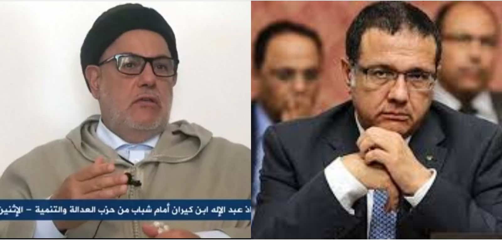 الوزير المعفى بوسعيد يتابع "لايف" ابن كيران-صورة