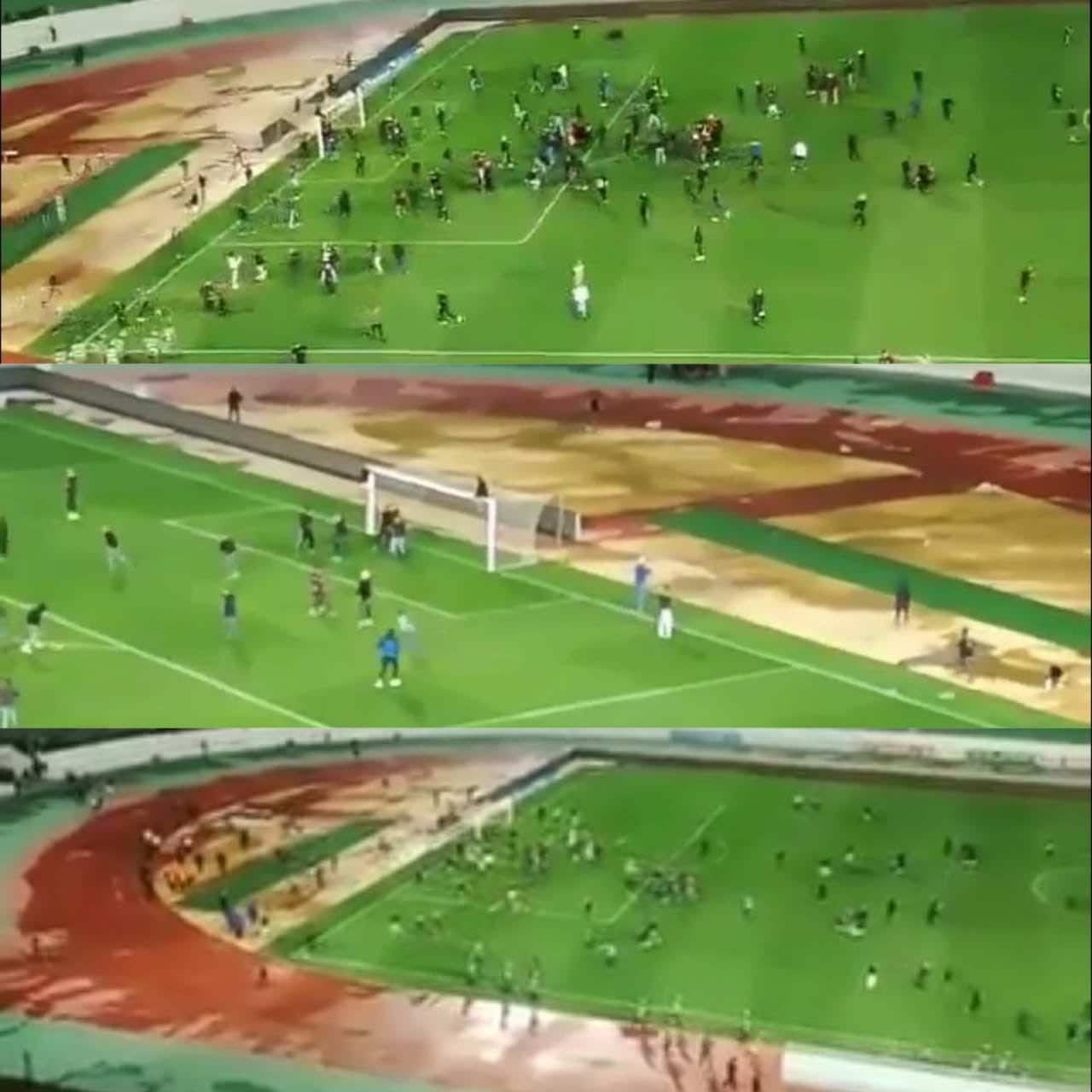 -شغب بعد مباراة الحسنية والجيش..اقتحام جماهير محسوبة على الجيش الملكي لأرضية ملعب "أدرار" -فيديو