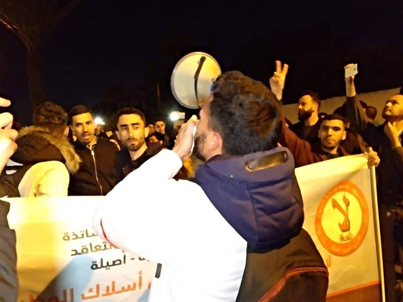 عاجل.. إصابات في صفوف المتعاقدين بطنجة بعد التدخل الأمني