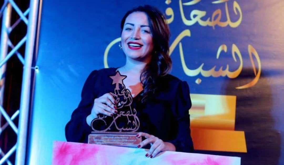 شهرزاد عكرود تكرم في "الجائزة الوطنية للصحافيين الشباب" - صور