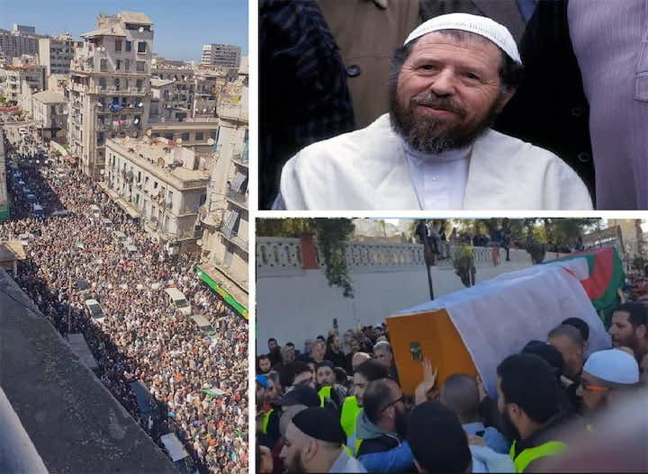 بعد سنوات من السجن ثم المنفى.. هكذا ودع الجزائريون  زعيم "جبهة الإنقاذ" عباسي مدني في جنازة حاشدة -فيديو-